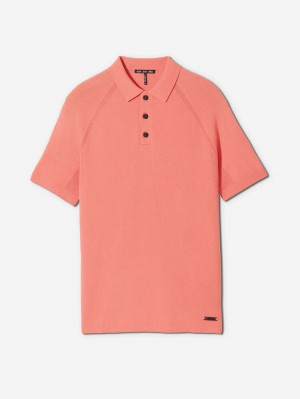 Sun Day Red 3D Knit Polo Hunter | 9714-PCWJZ