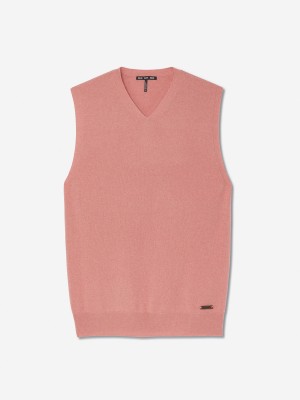 Sun Day Red 3D Tour Cashmere Vest Roze | 8540-RFPIQ