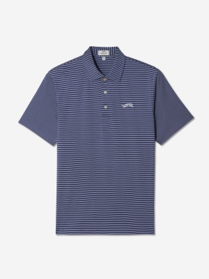 Sun Day Red Classic Stripe Polo Blauw | 2793-OWYAB