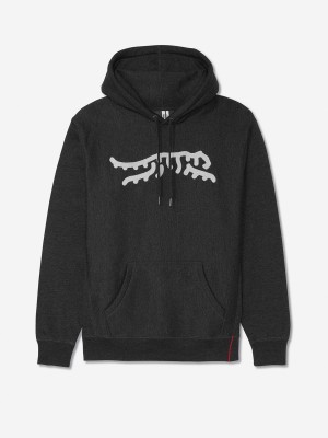 Sun Day Red Luare Chain Stitch Hoodie Charcoal/Light Gray | 2136-FXVNI