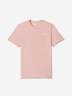 Sun Day Red Performance Short Sleeve Tech Tee Roze | 5419-BWLRI