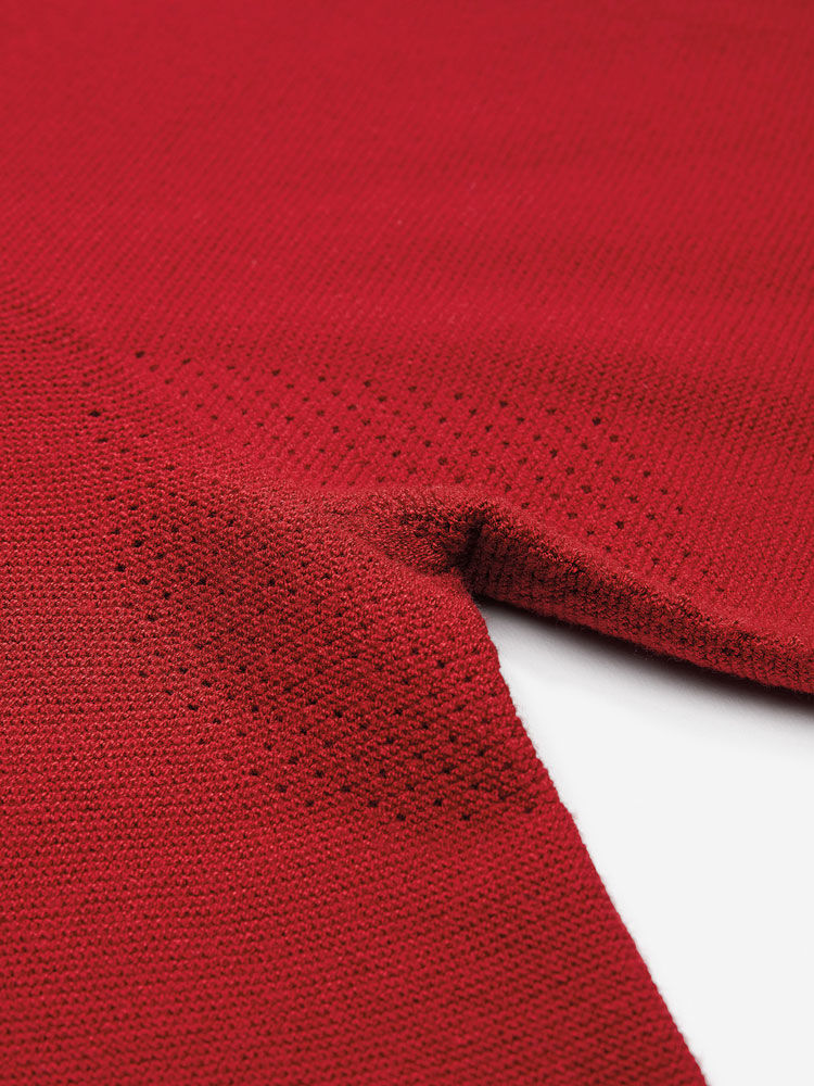 Sun Day Red 3D Knit Lightweight Crew Rood | 2093-CNYVL