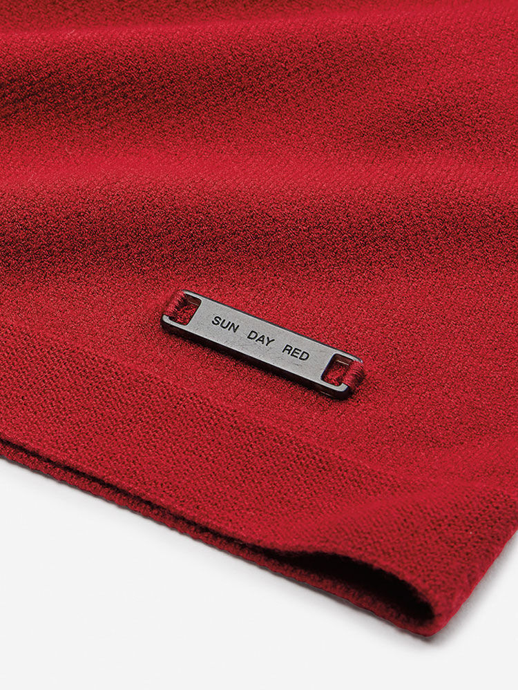 Sun Day Red 3D Knit Polo Rood | 5071-BCLZK