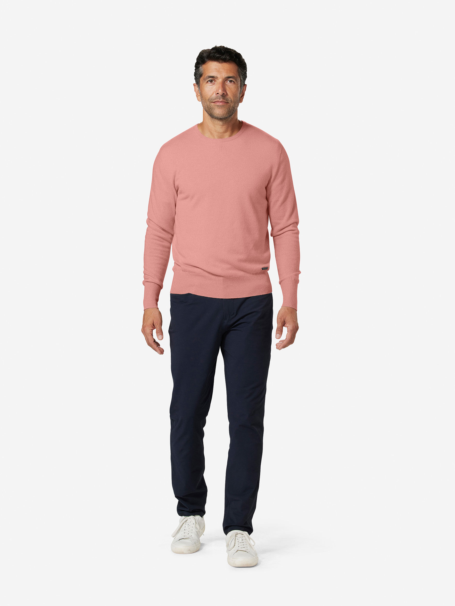 Sun Day Red 3D Tour Cashmere Crew Roze | 4098-WIZQA