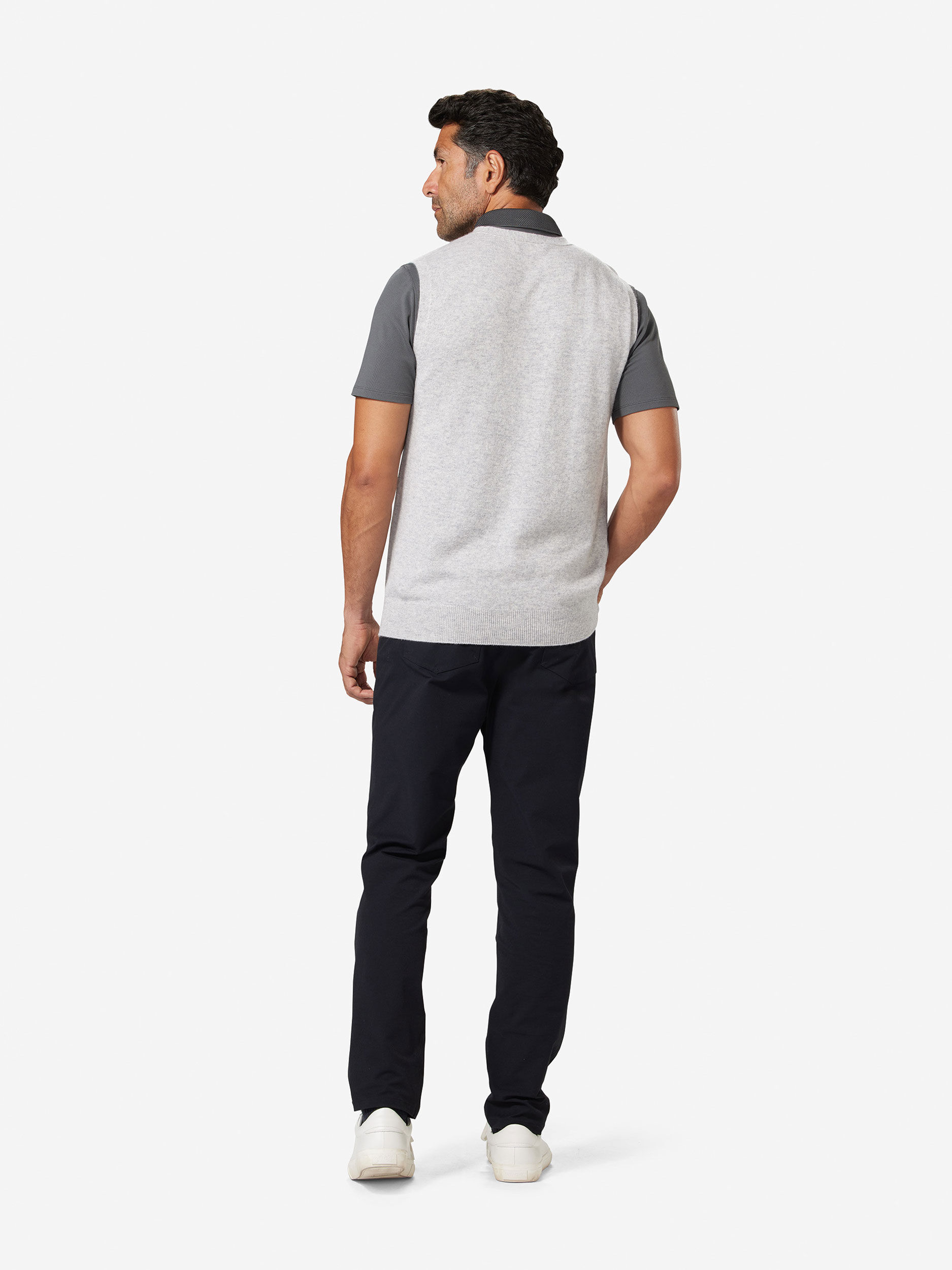 Sun Day Red 3D Tour Cashmere Vest Frost Gray | 1280-YTEQO