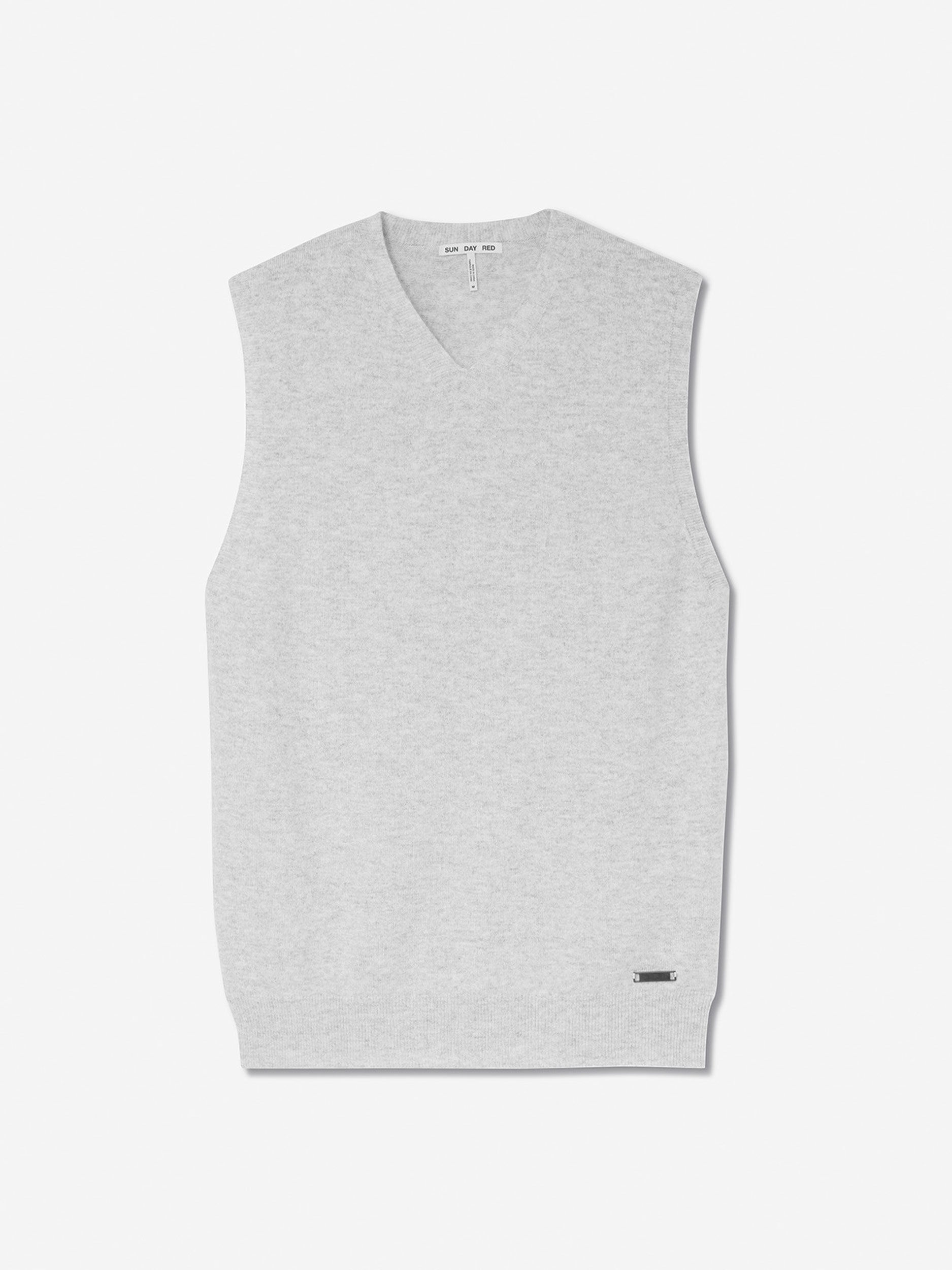 Sun Day Red 3D Tour Cashmere Vest Frost Gray | 1280-YTEQO