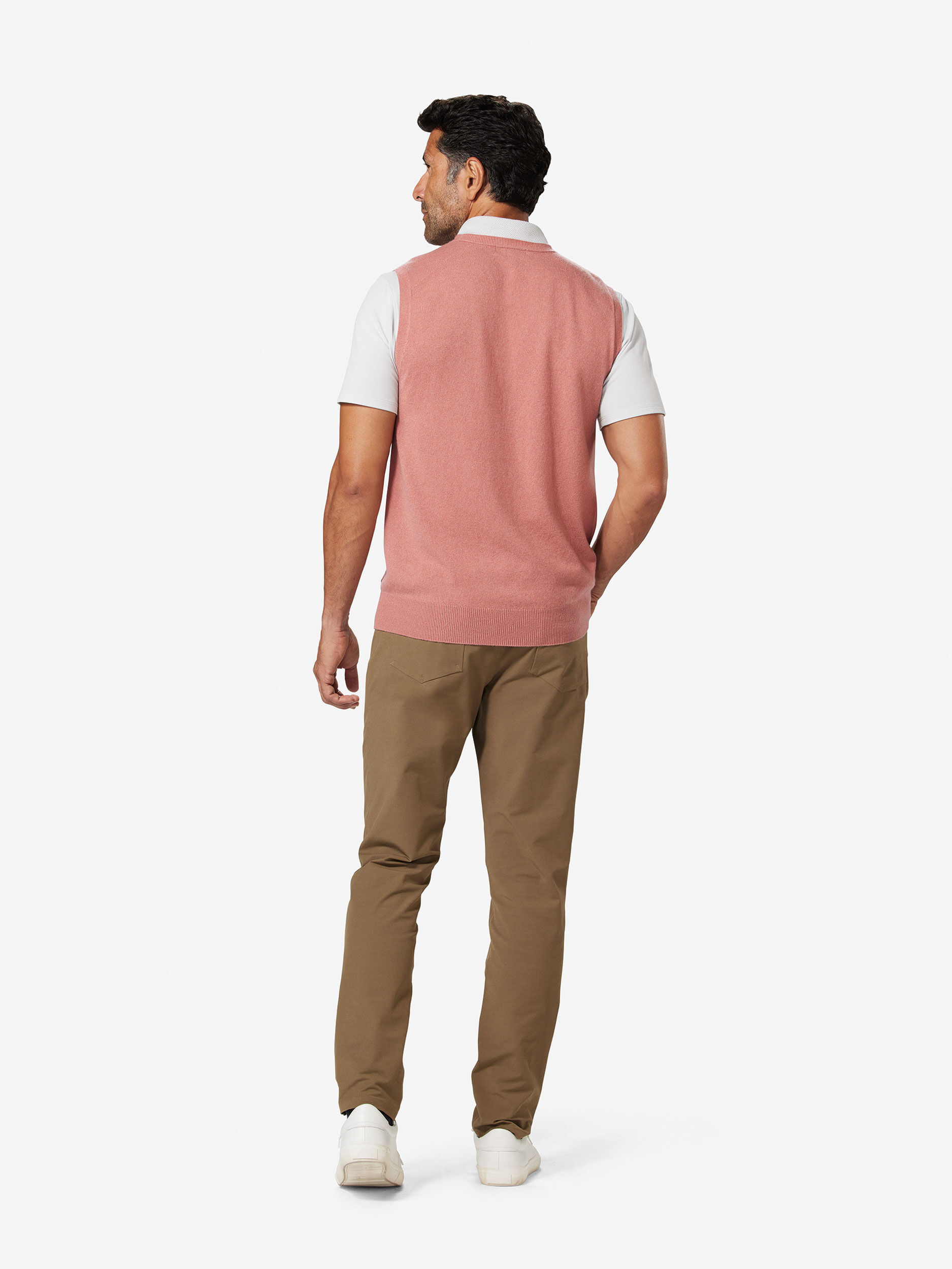 Sun Day Red 3D Tour Cashmere Vest Roze | 8540-RFPIQ