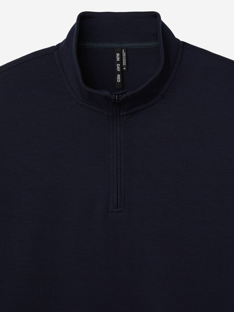 Sun Day Red Hibrid Lightweight Quarter Zip Donkerblauw | 2159-FWVSK