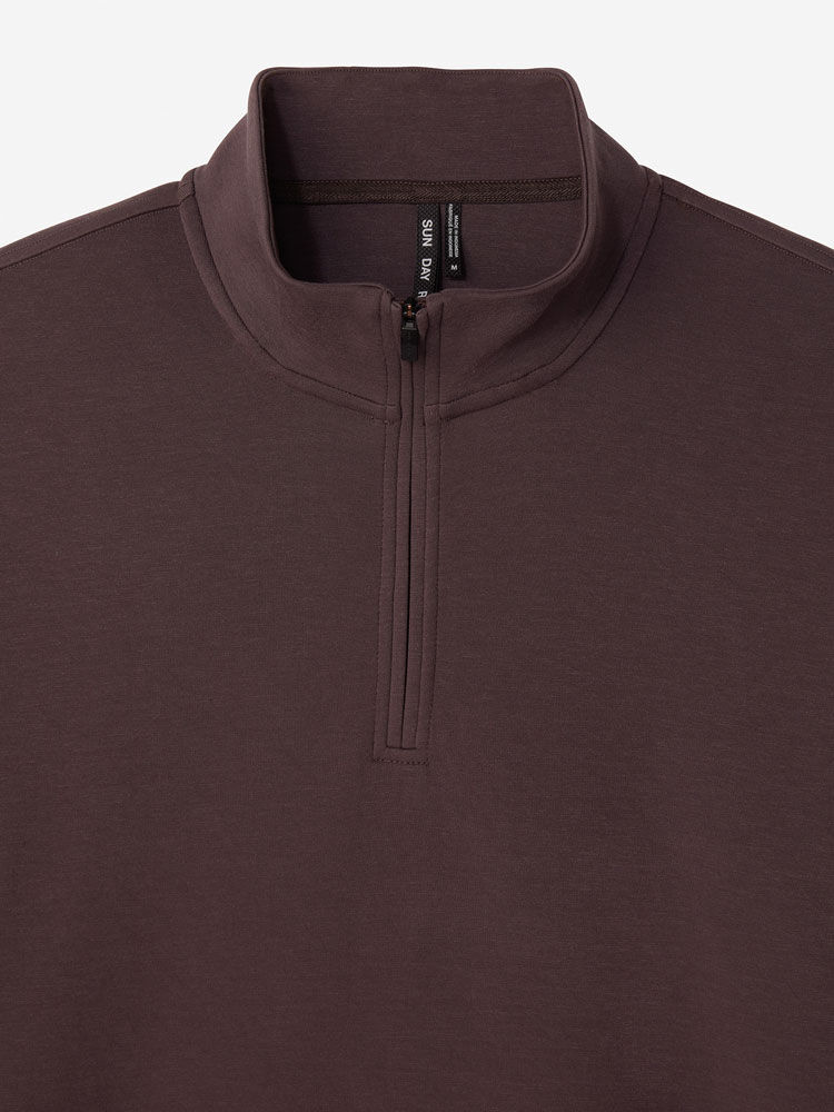 Sun Day Red Hibrid Lightweight Quarter Zip Crown | 5312-KLEWT