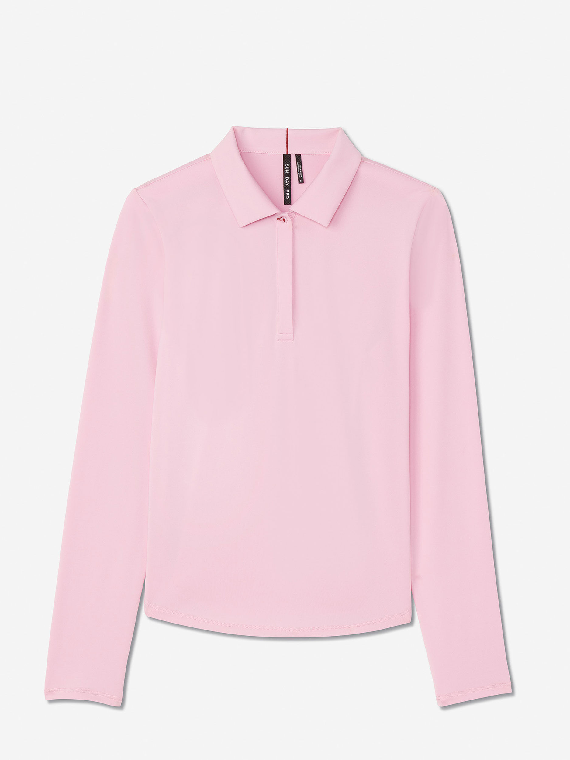 Sun Day Red Long Sleeve Performance Victoria Polo Roze | 0863-OCPBJ