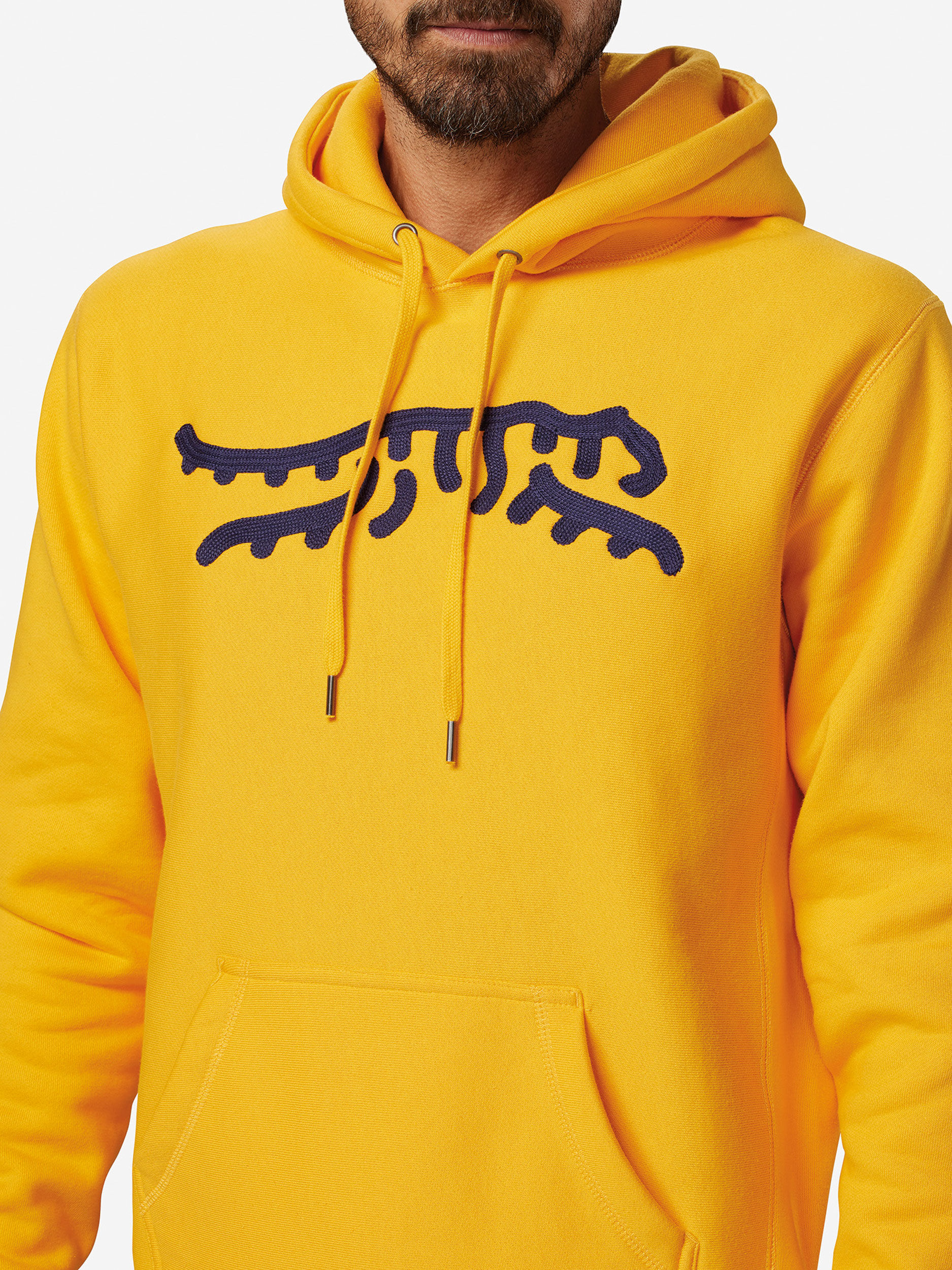 Sun Day Red Luare Chain Stitch Hoodie Gold/Navy | 8536-UYBQZ