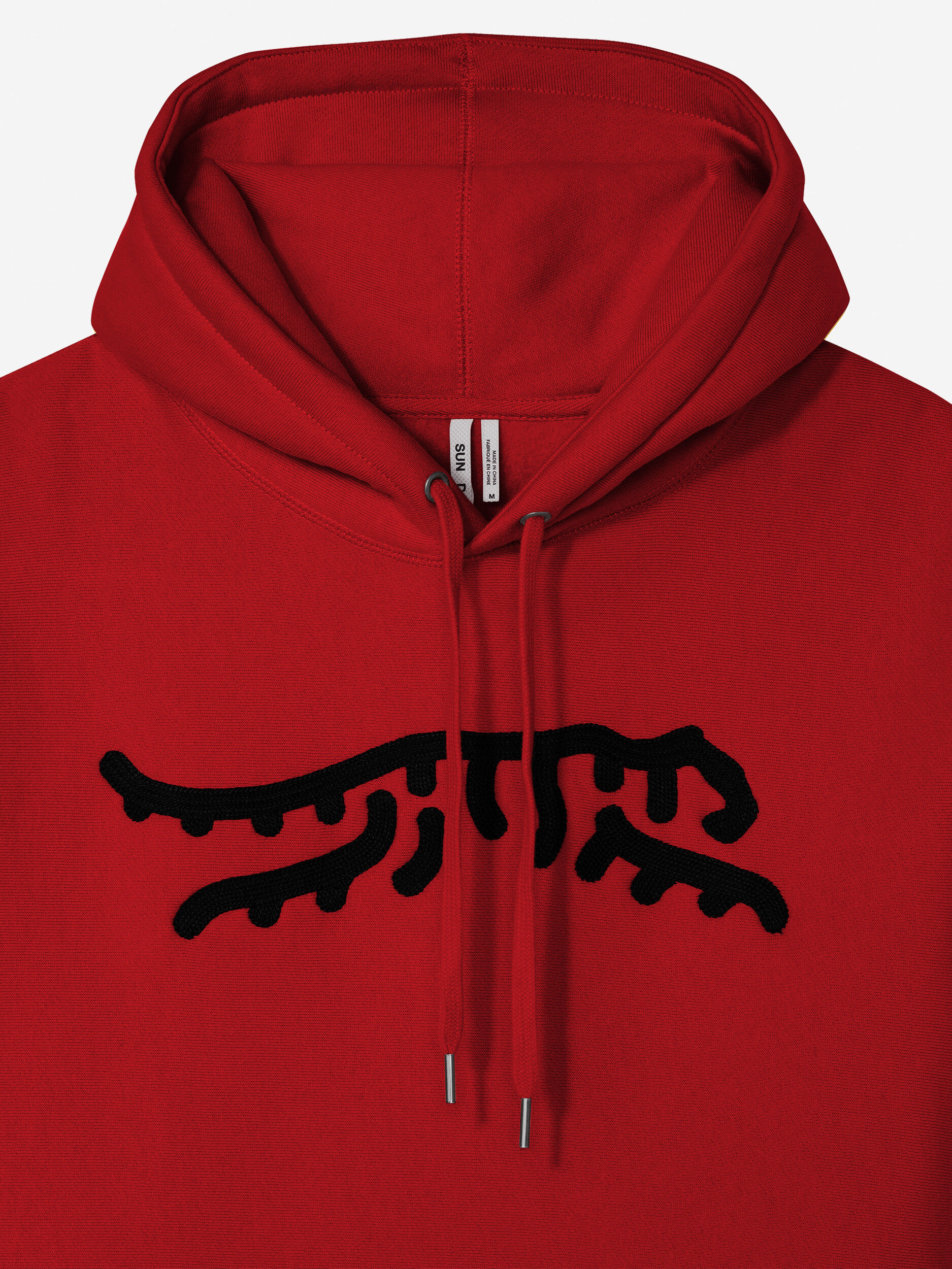 Sun Day Red Luare Chain Stitch Hoodie Red/Black | 9681-NAIJZ