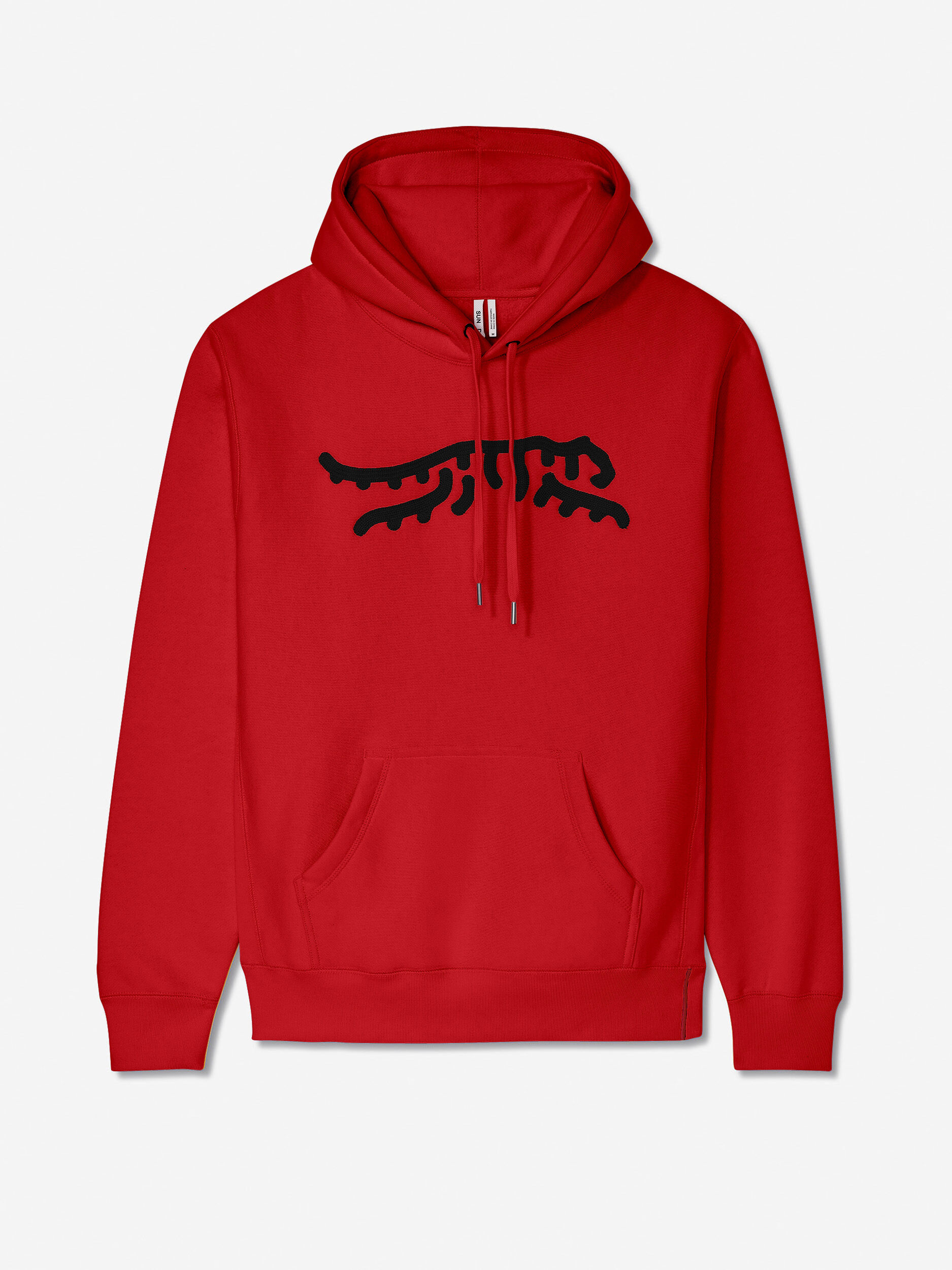 Sun Day Red Luare Chain Stitch Hoodie Red/Black | 9681-NAIJZ