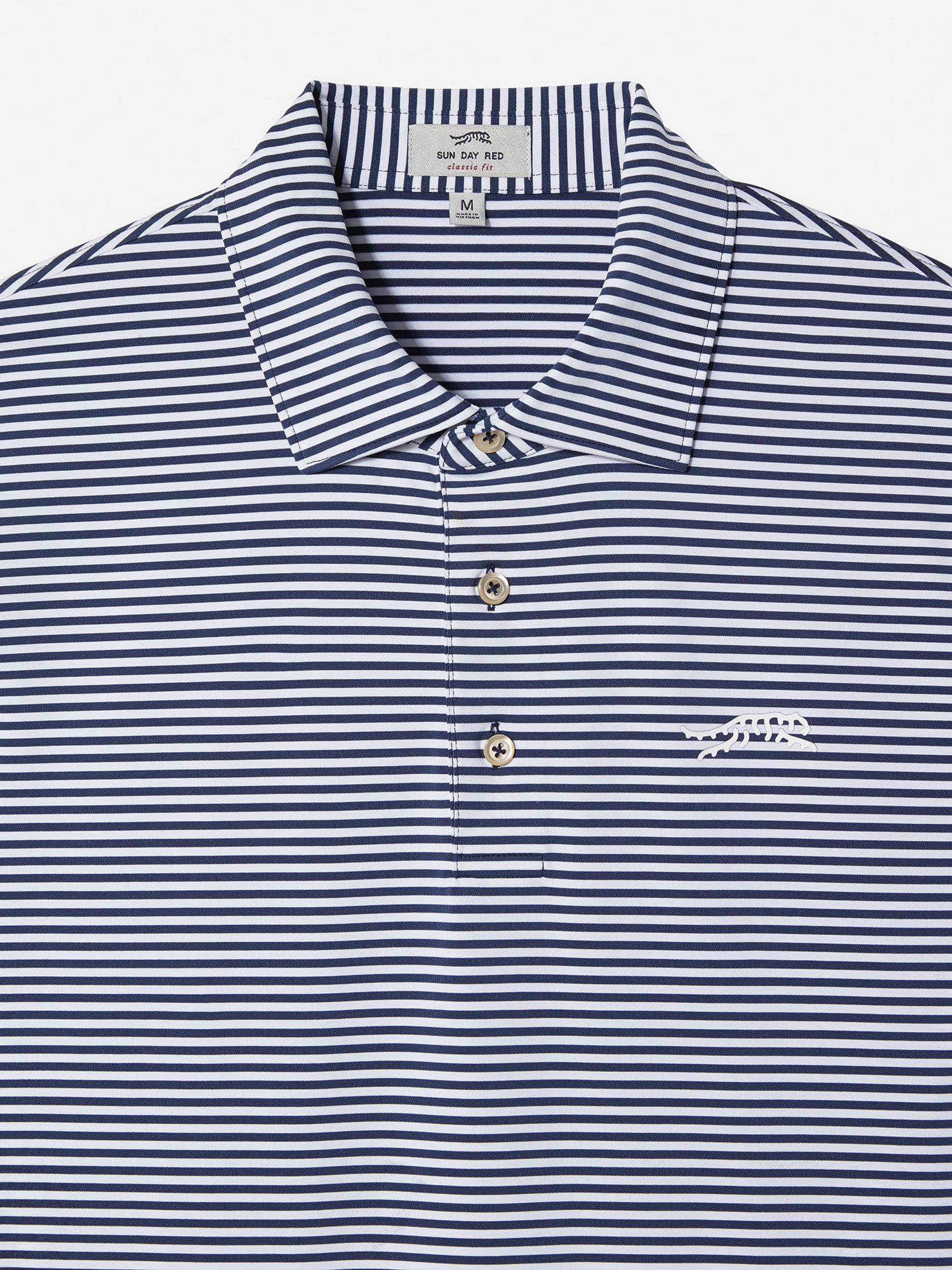 Sun Day Red Monterey Stripe Polo Donkerblauw Wit | 8754-EHLSO