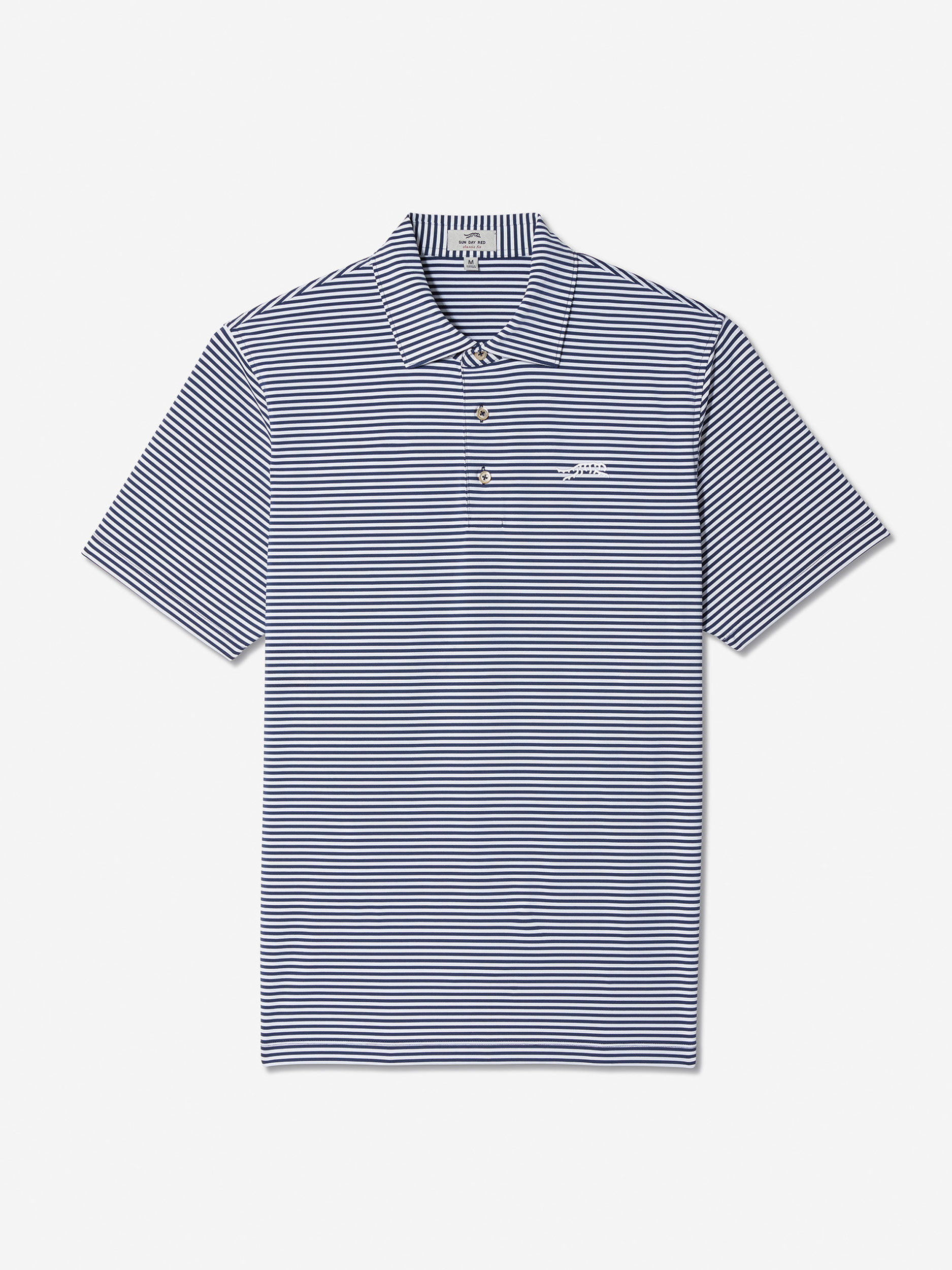 Sun Day Red Monterey Stripe Polo Donkerblauw Wit | 8754-EHLSO