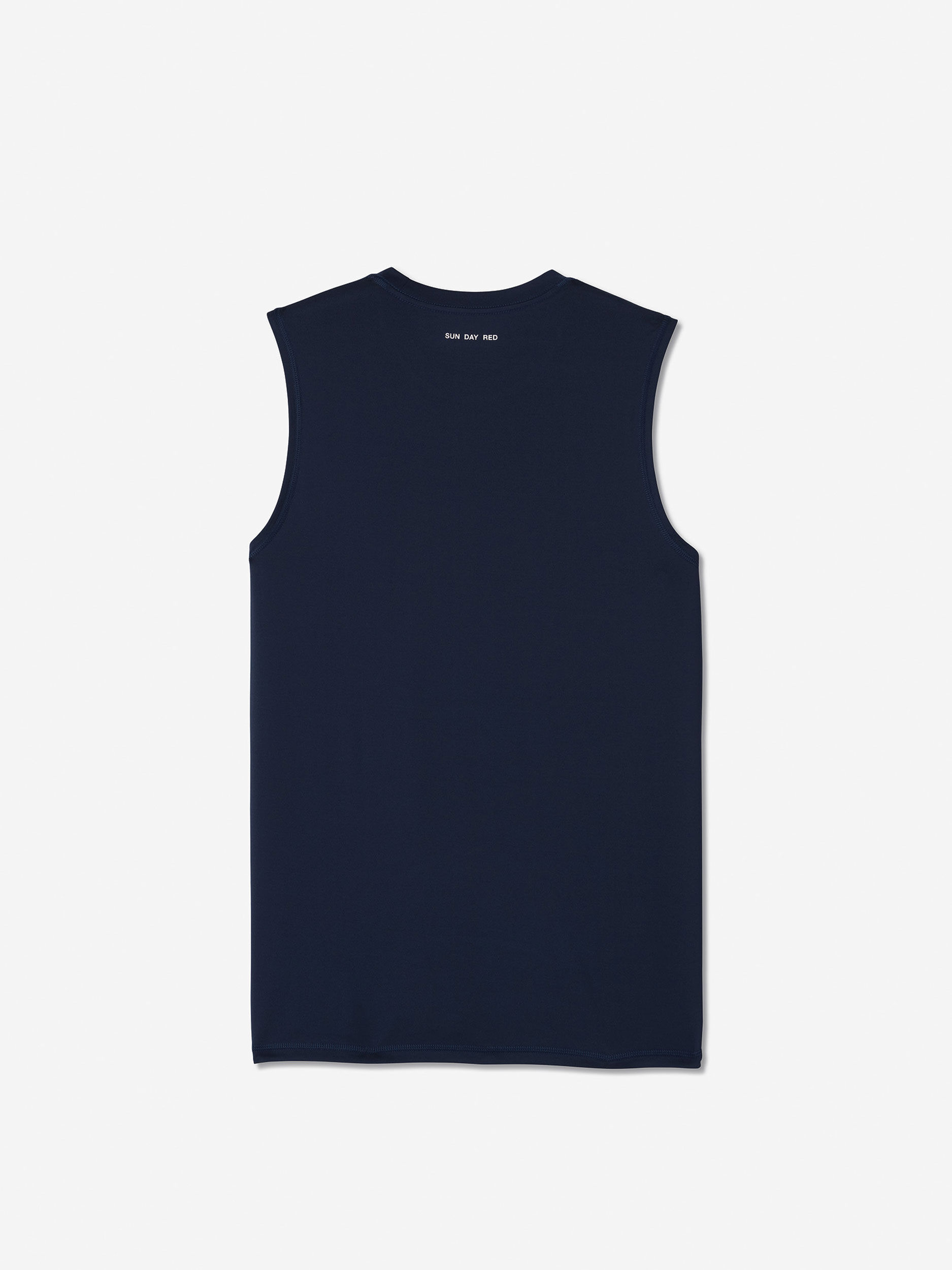 Sun Day Red Performance Tech Muscle Tee Donkerblauw | 7851-VNQRY